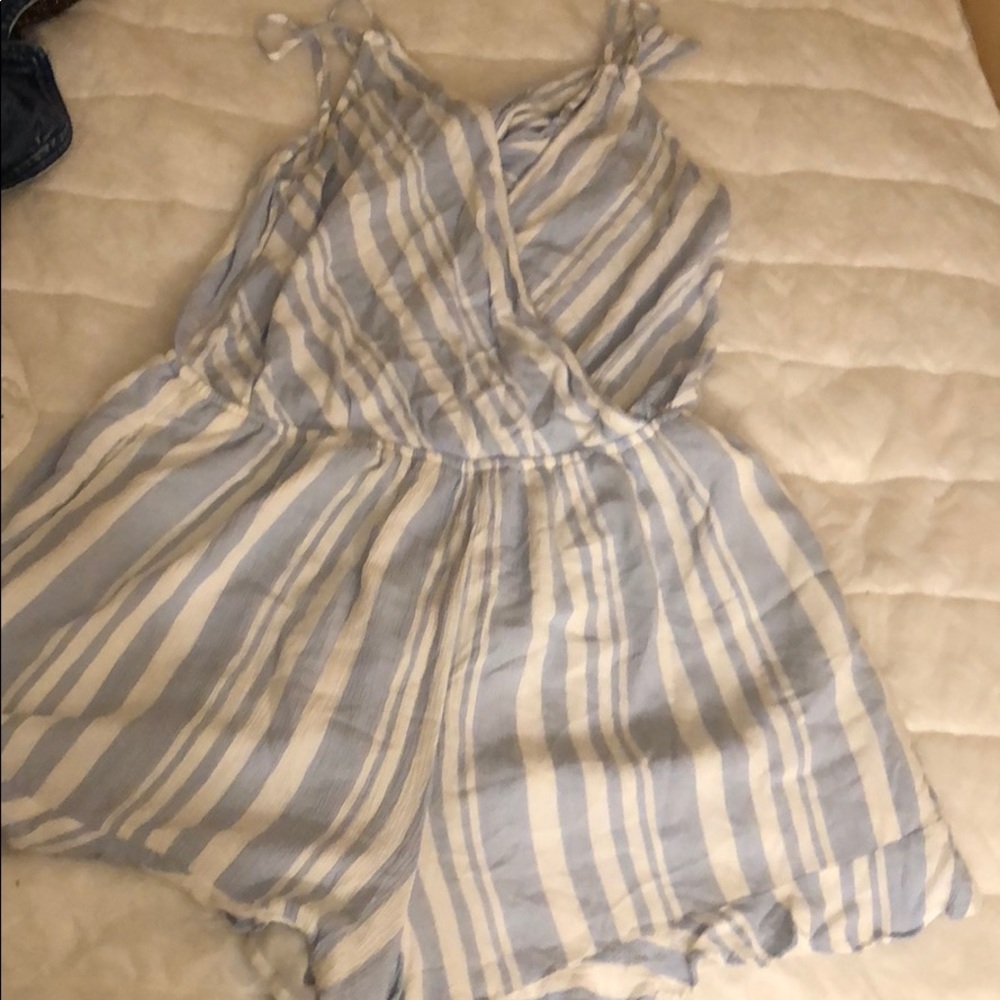 Summer romper with cute tie back